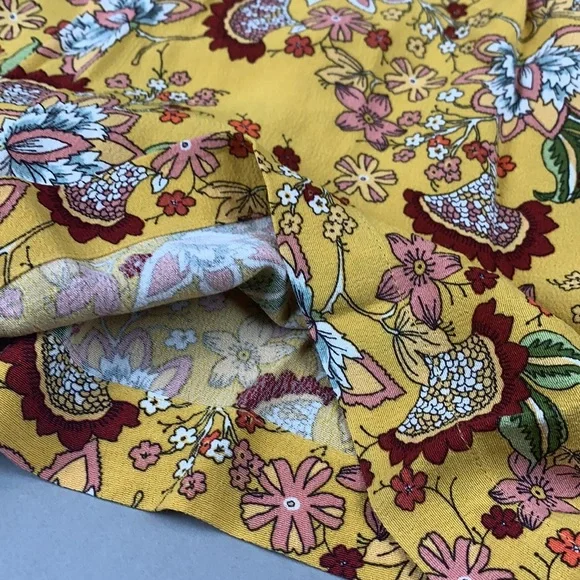 NWT Sanctuary Yellow Floral Flutter Sleeve Romper - Picture 6 of 13